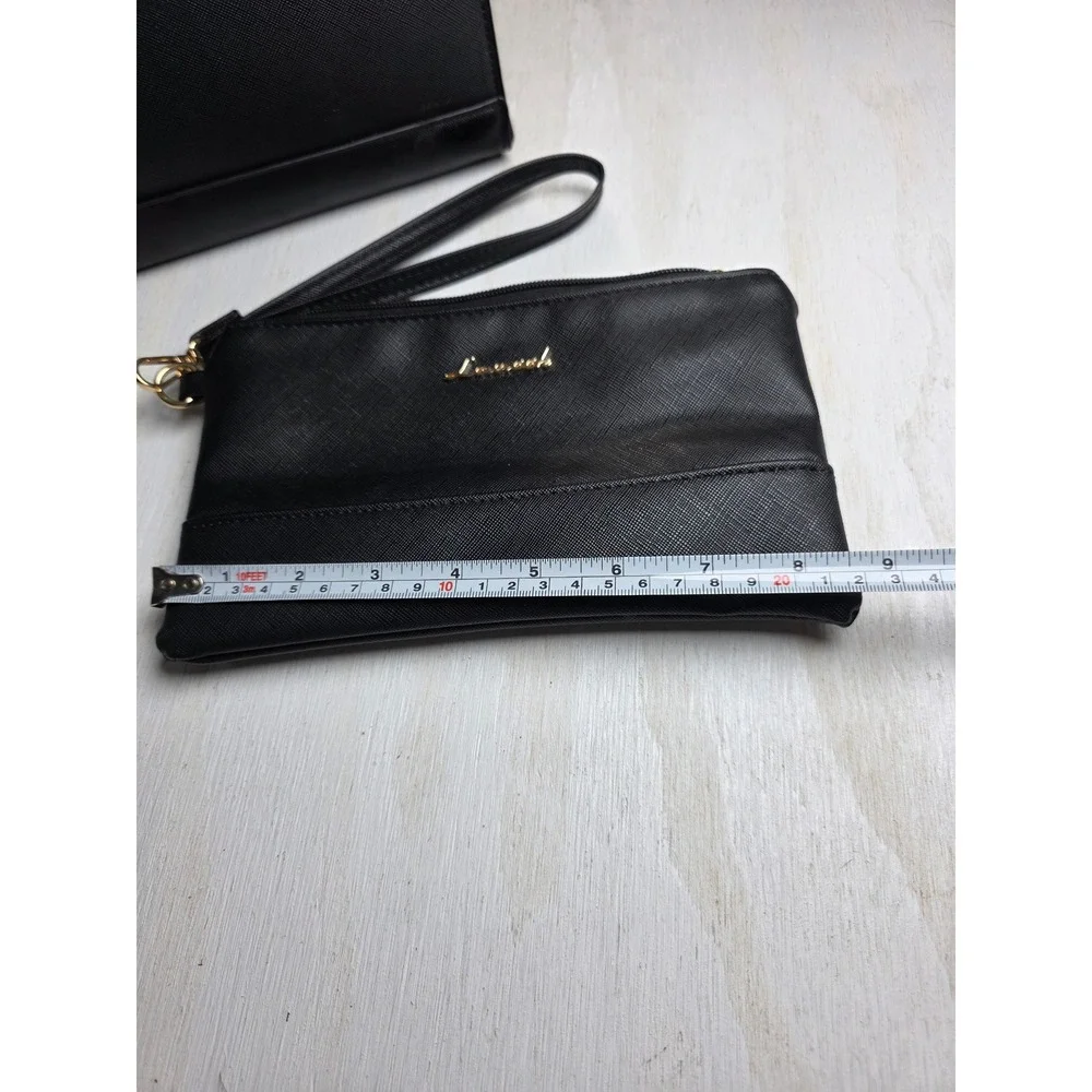 Lovevook Black Laptop Tote Bag Set Work Briefcase Minimalist Academia Large